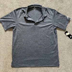 Adidas Golf Men's Medium Pique Heather Golf Polo Shirt Grey